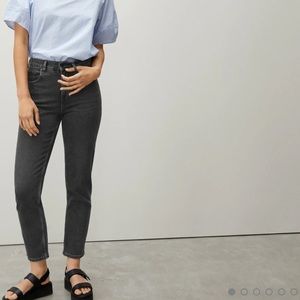 Everlane, Japanese denim cheeky jeans in faded black